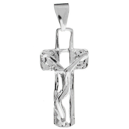 Stříbrný přívěsek - křížek s Ježíšem