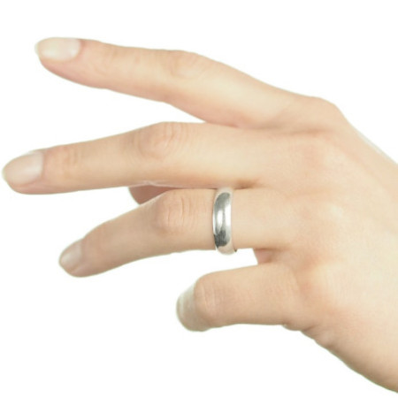 Stříbrný prsten - obroučka