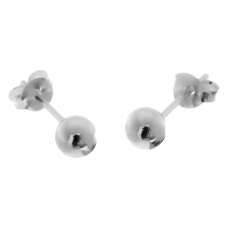 Stříbrné náušnice - kulky, průměr 5 mm