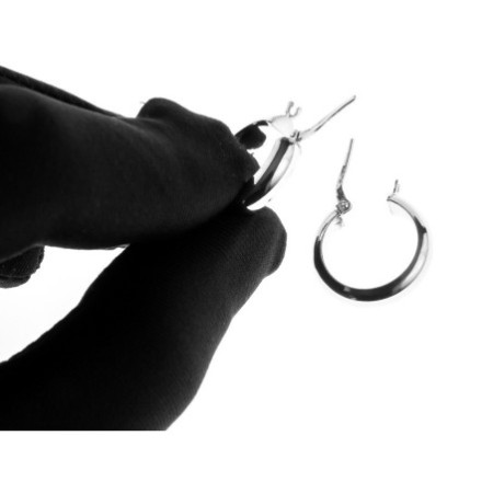 Stříbrné náušnice kruhy - 20 mm průměr