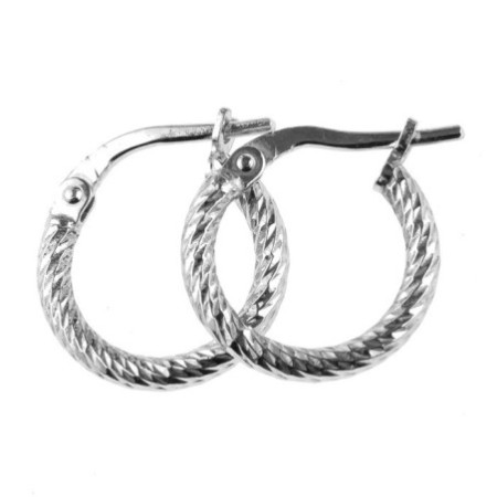 Stříbrné náušnice kroužky - 15 mm průměr