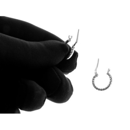 Stříbrné náušnice kroužky - 15 mm průměr