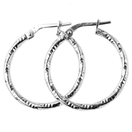 Stříbrné náušnice kruhy - 24 mm průměr