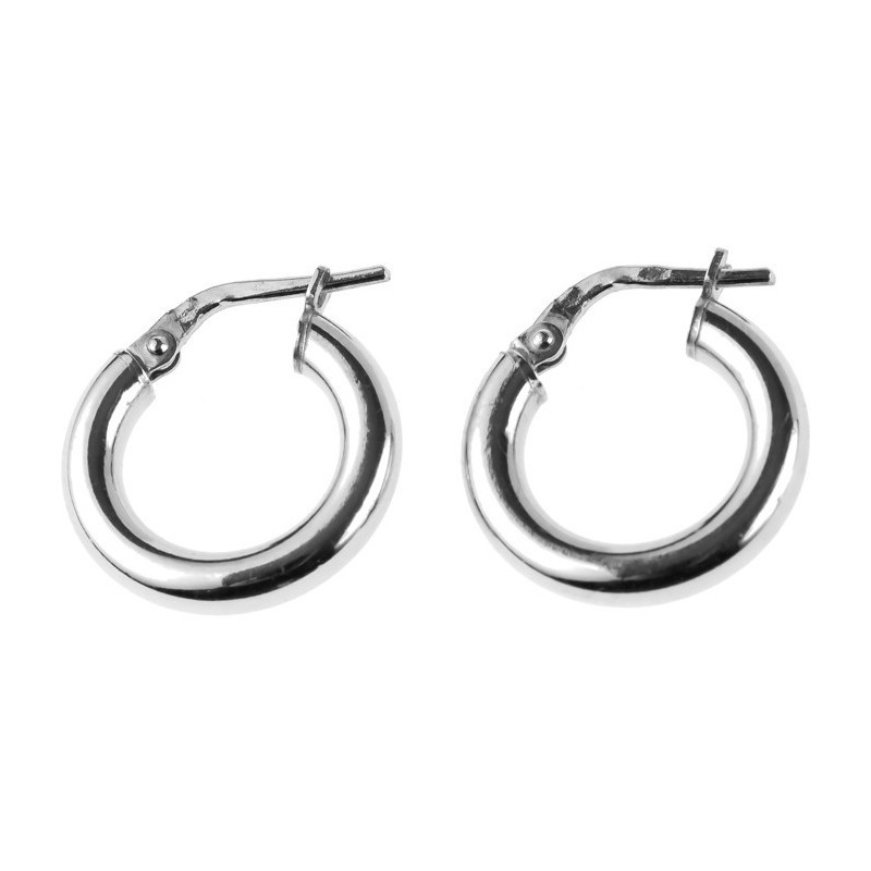 Stříbrné náušnice kroužky - 16 mm průměr