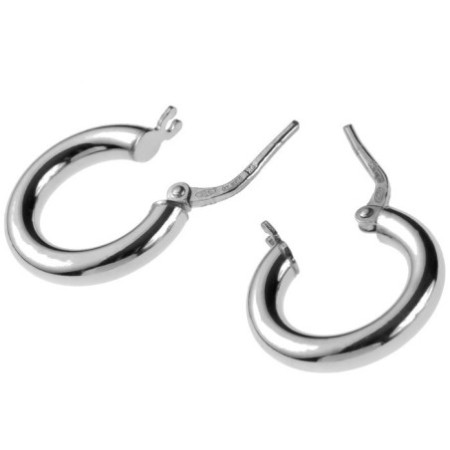 Stříbrné náušnice kroužky - 16 mm průměr