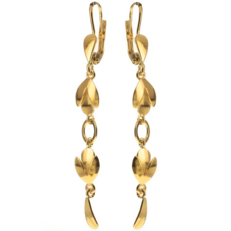 Pozlacené stříbrné náušnice