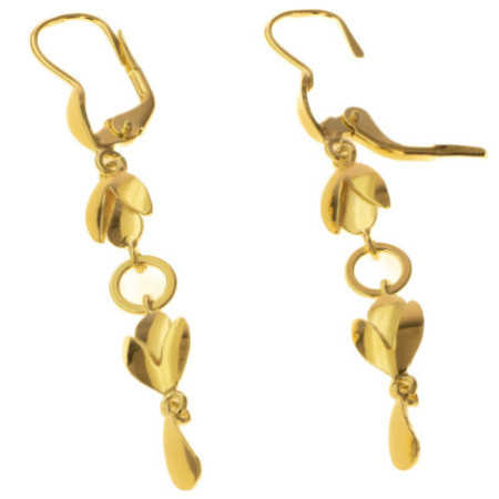 Pozlacené stříbrné náušnice