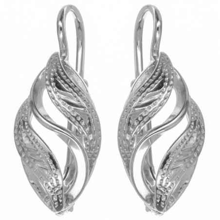 Stříbrné náušnice - s ručním gravírem