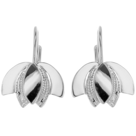 Stříbrné náušnice - s ručním gravírem