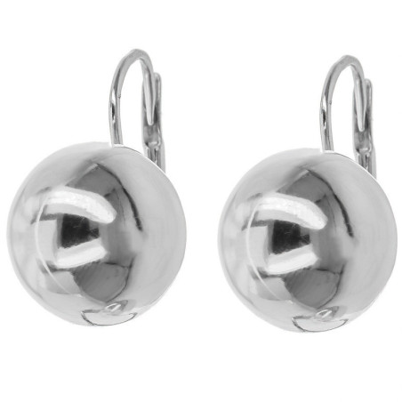Stříbrné náušnice - kulky, průměr 12 mm