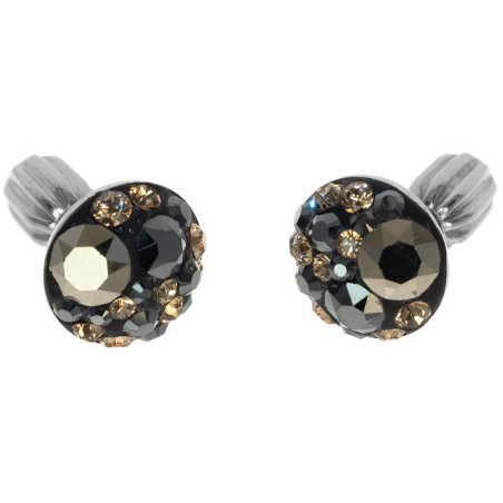 Stříbrné náušnice - křišťály Swarovski