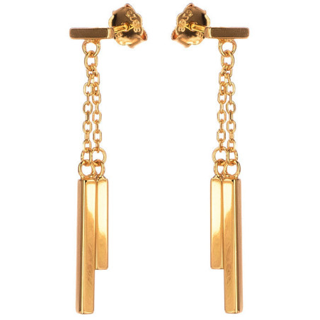 Pozlacené stříbrné náušnice