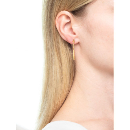 Pozlacené stříbrné náušnice