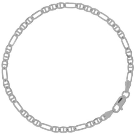 Stříbrný náramek - vzor Figaruchi, šířka 3 mm