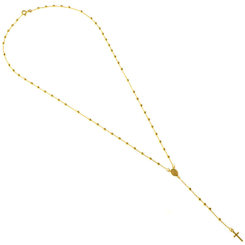 Zlatý náhrdelník - růženec, délka 55 cm