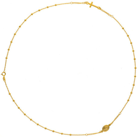 Zlatý náhrdelník - růženec, délka 45 cm