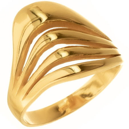 Pozlacený stříbrný prsten