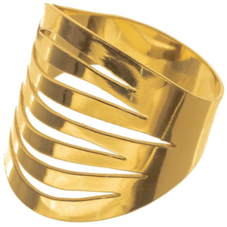 Pozlacený stříbrný prsten - s ručním gravírem