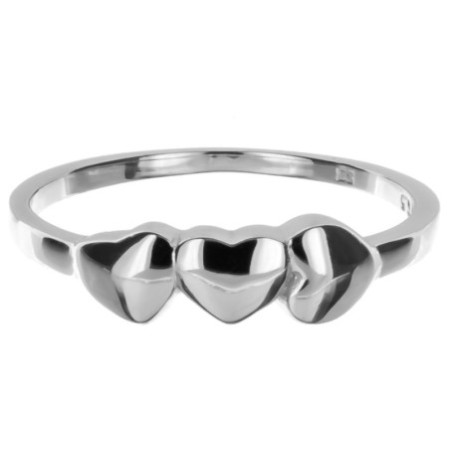 Stříbrný prsten - srdíčko
