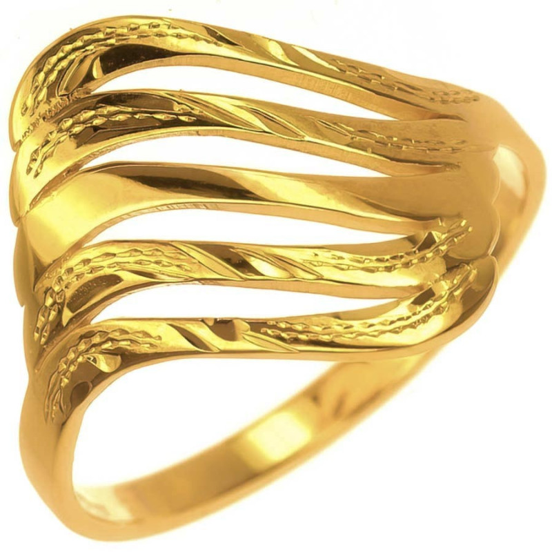 Pozlacený stříbrný prsten - s ručním gravírem