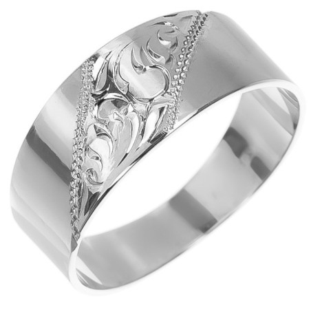 Stříbrný prsten - s ručním gravírem