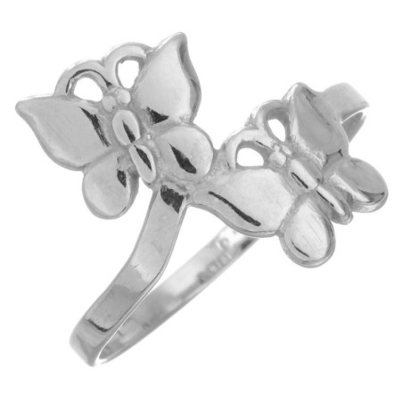 Stříbrný prsten - motýl