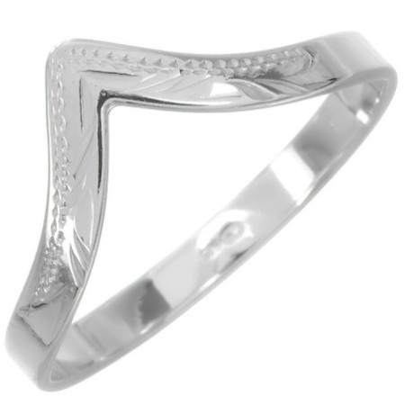 Stříbrný prsten - s ručním gravírem