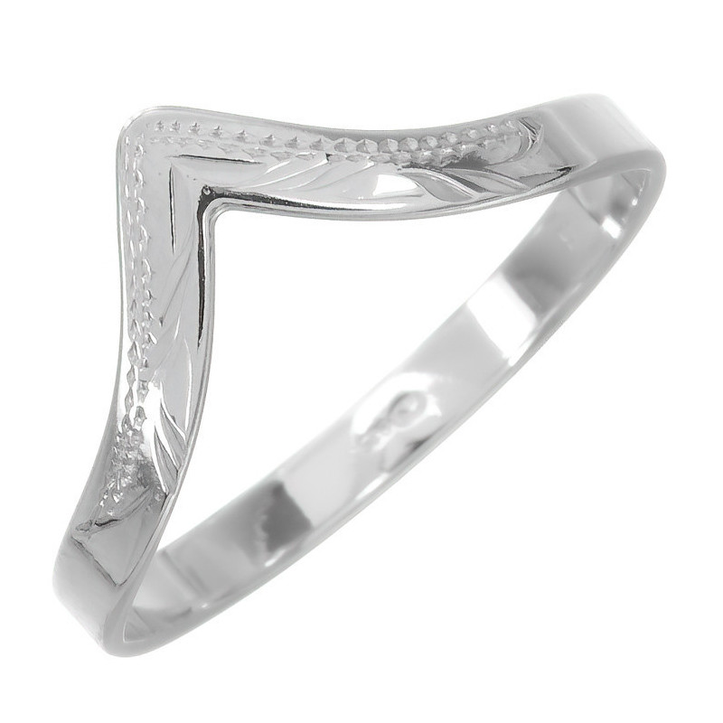 Stříbrný prsten - s ručním gravírem