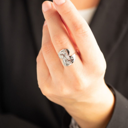 Stříbrný prsten - s ručním gravírem