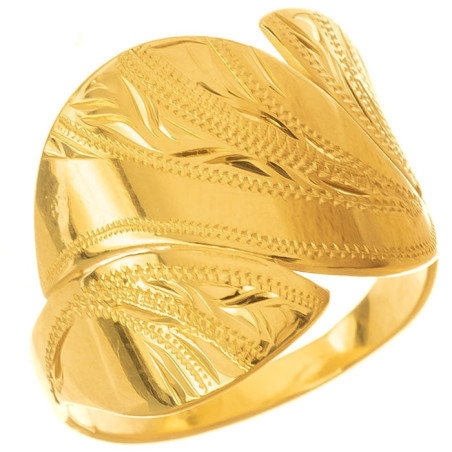 Pozlacený stříbrný prsten