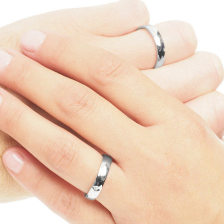 Stříbrný prsten - obroučka, čirý kulatý zirkon