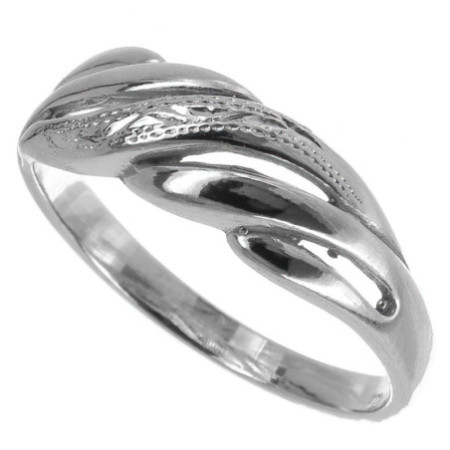 Stříbrný prsten - s ručním gravírem
