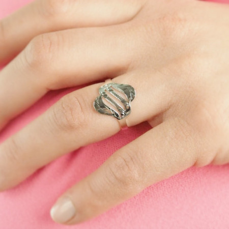 Stříbrný prsten - s ručním gravírem