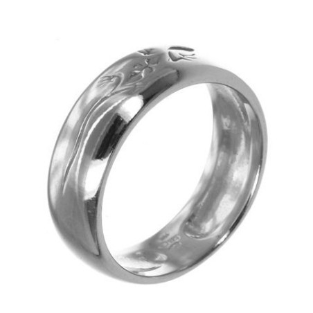 Stříbrný prsten - obroučka