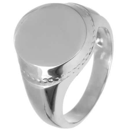 Stříbrný prsten - pečetní