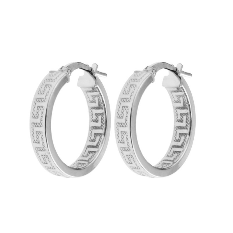 Stříbrné náušnice kruhy - 20 mm průměr