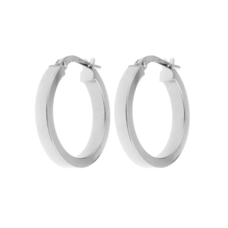 Stříbrné náušnice kruhy - 20 mm průměr