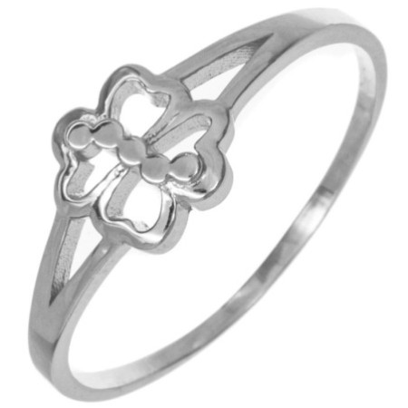 Stříbrný prsten - čtyřlístek