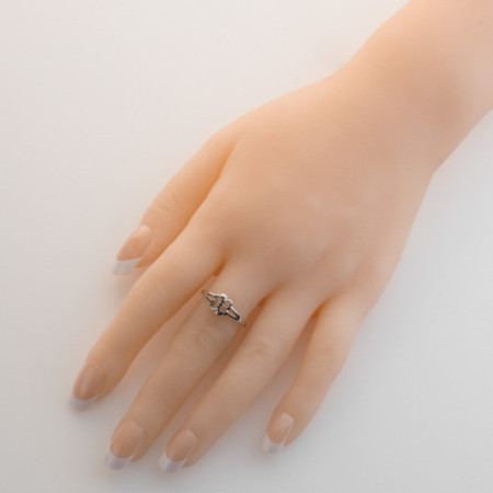 Stříbrný prsten - čtyřlístek