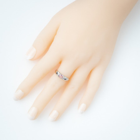 Stříbrný prsten - oválný zirkon, čiré kulaté zirkony