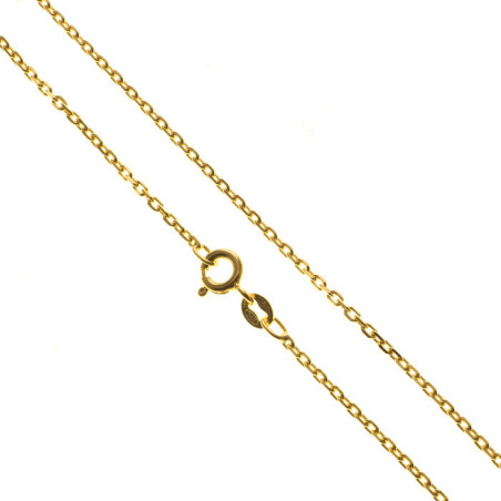 Pozlacený stříbrný řetízek - vzor Rolo, tloušťka 1,5 mm