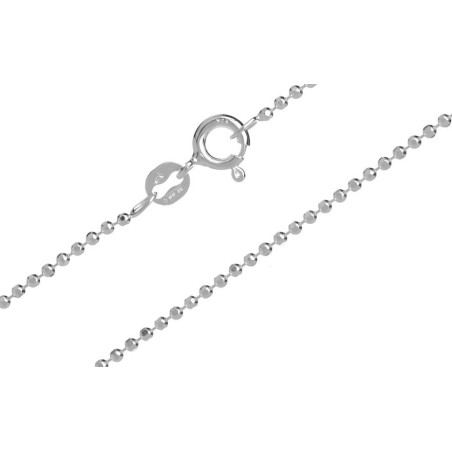 Stříbrný řetízek - s kuličkami, průměr kuliček 1,2 mm