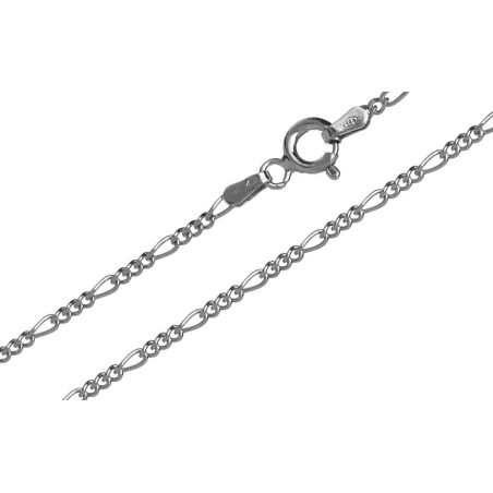 Stříbrný řetízek - vzor Figaro, šířka 2 mm
