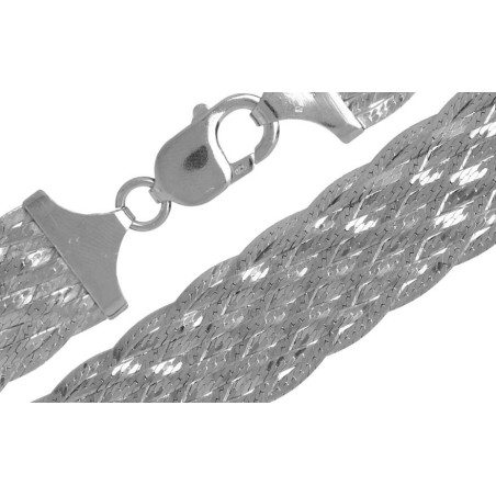 Stříbrný řetízek - šířka 18,5 mm