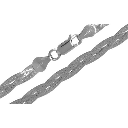 Stříbrný řetízek - šířka 4,7 mm