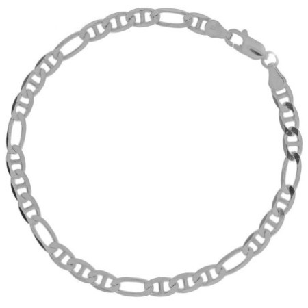 Stříbrný náramek - vzor Figaruchi, šířka 5 mm