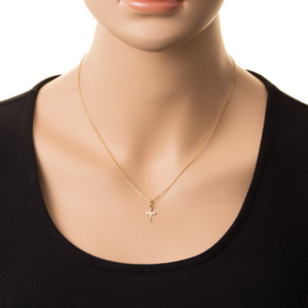 Zlatý přívěsek - křížek