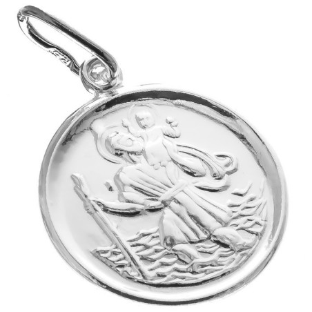 Stříbrný přívěsek - sv. Kryštof