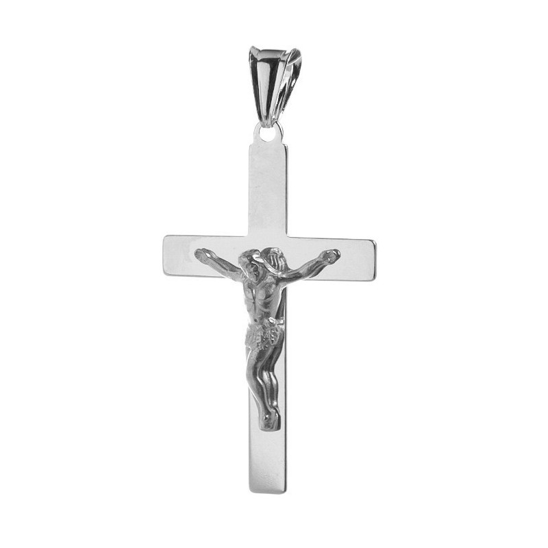 Stříbrný přívěsek - křížek s Ježíšem