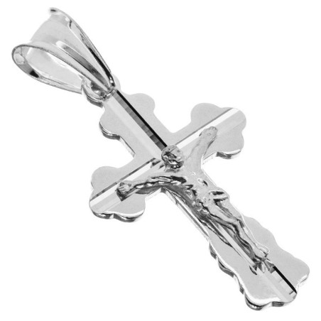 Stříbrný přívěsek - křížek s Ježíšem